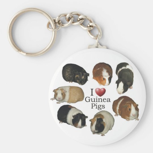 私はモルモット Keychain を愛します キーホルダー Zazzle Co Jp