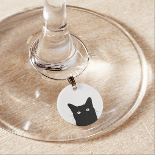 猫ワインチャーム ワイングラスタグ Zazzle Co Jp 猫ワインチャーム ワイングラスタグ Zazzle Co Jp