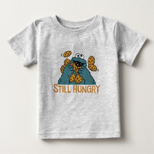 空腹なセサミストリート のクッキーモンスター まだ ベビーtシャツ Zazzle Co Jp