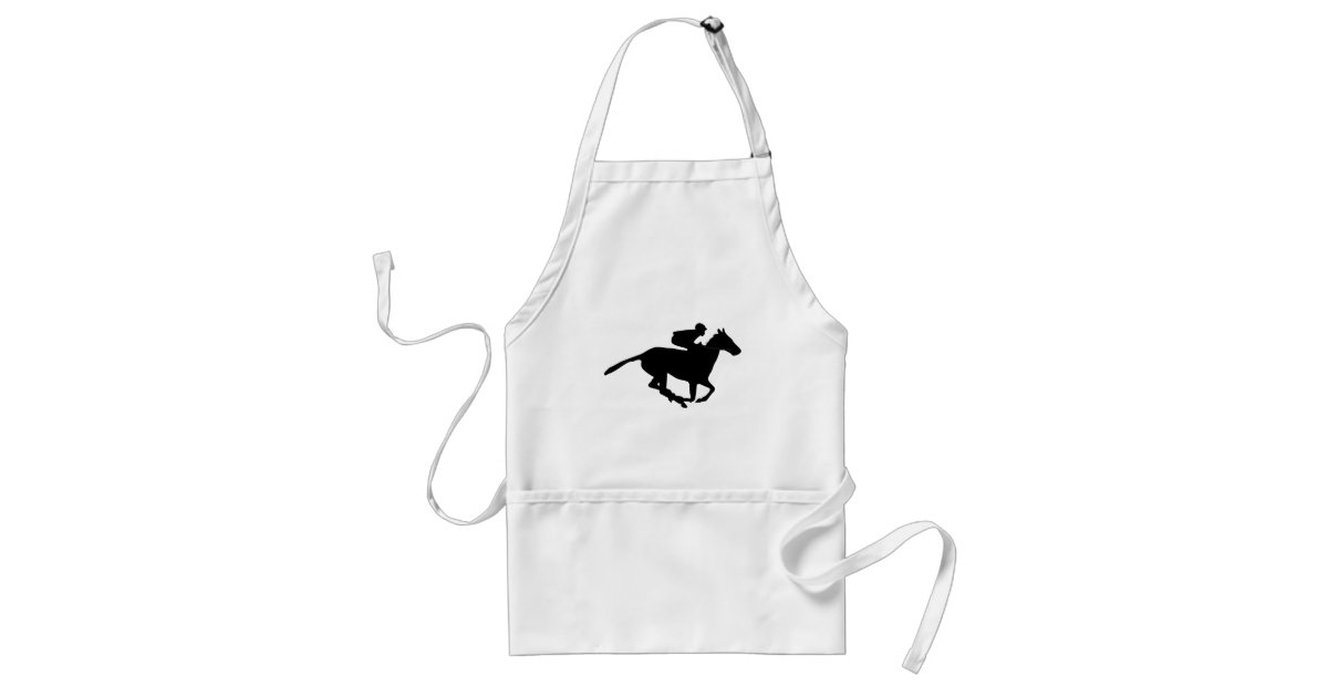 競馬絵文字 スタンダードエプロン Zazzle Co Jp