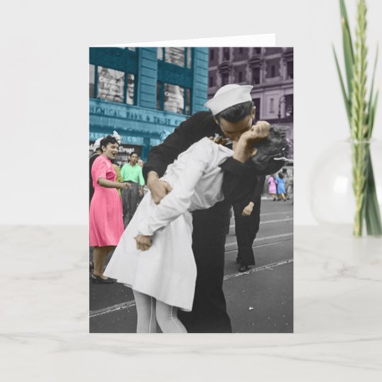 第二次世界大戦のキス カード Zazzle Co Jp