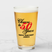 第50誕生日のためのヴィンテージビール飲むガラスのギフト タンブラーグラス Zazzle Co Jp