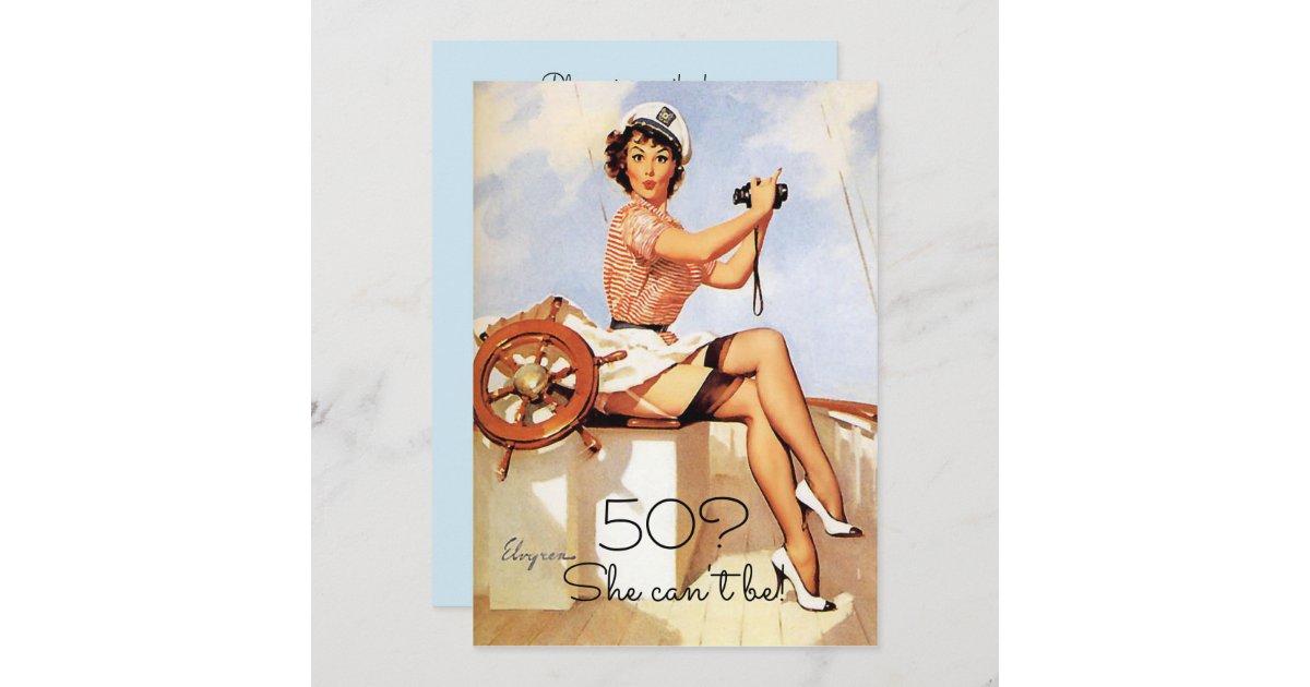 第50誕生日 ヴィンテージ 女の子の上のセクシーなpin カスタム 招待状 Zazzle Co Jp 第50誕生日 ヴィンテージ 女の子の上のセクシーなpin カスタム 招待状 Zazzle Co Jp