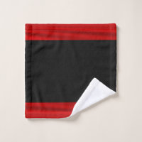 紅黒風呂タオル一式 バスタオルセット | Zazzle.co.jp