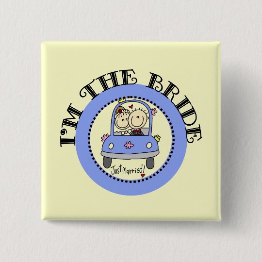 結婚式車の花嫁 缶バッジ Zazzle Co Jp