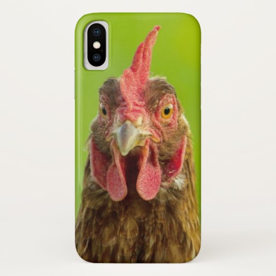 緑のおもしろいな鶏の顔 Case Mate Iphoneケース Zazzle Co Jp