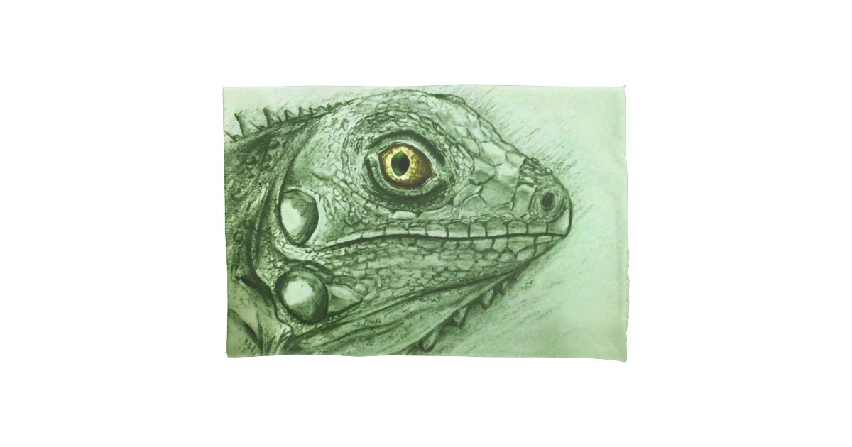 緑のイグアナの現実的なスケッチ かわいいハ虫類 枕カバー Zazzle Co Jp 緑のイグアナの現実的なスケッチ かわいいハ虫類 枕カバー Zazzle Co Jp