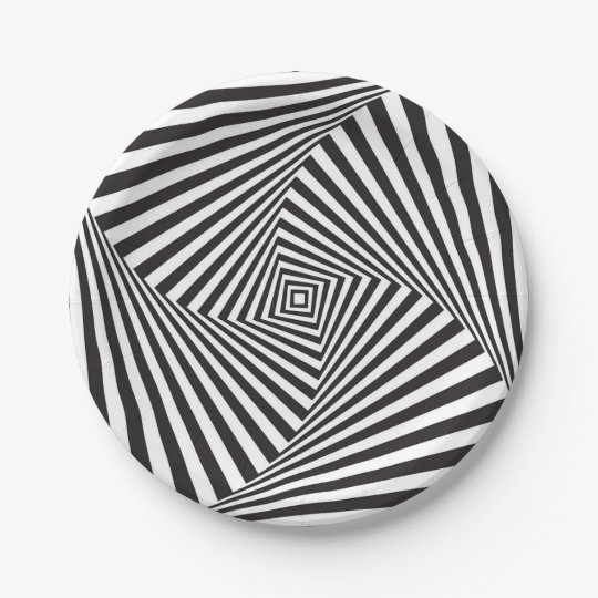 美しい白黒の螺線形の目の錯覚 ペーパープレート Zazzle Co Jp 美しい白黒の螺線形の目の錯覚 ペーパープレート Zazzle Co Jp