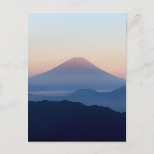 美しい眺めの富士山 日本 日の出 ポストカード Zazzle Co Jp
