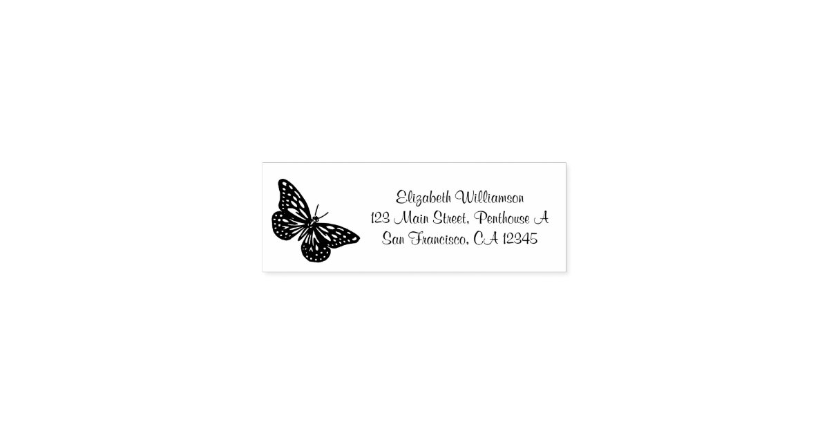 美しい蝶が付いているパーソナライズなスタンプ セルフインキングスタンプ Zazzle Co Jp 美しい蝶が付いているパーソナライズなスタンプ セルフインキングスタンプ Zazzle Co Jp
