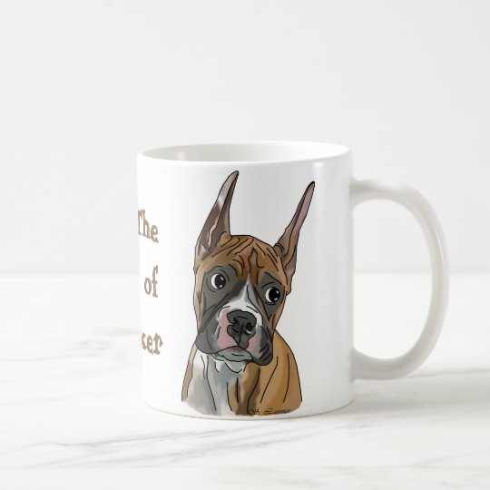 自信満々の赤い子鹿のボクサー犬 コーヒーマグカップ Zazzle Co Jp