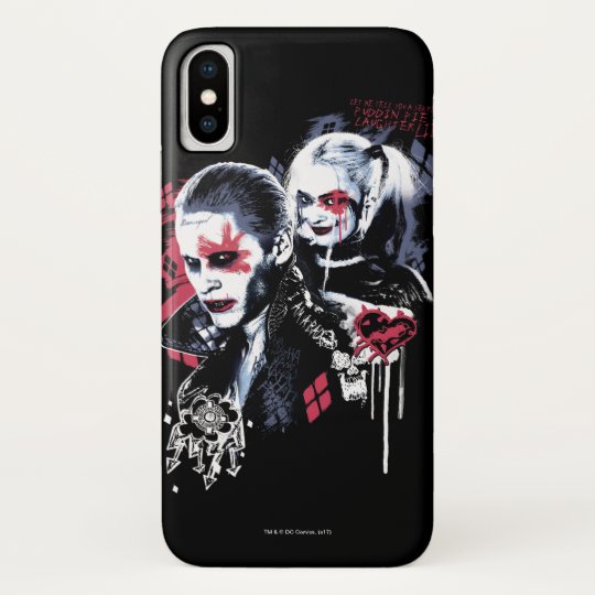 自殺の分隊 のジョーカー及びハーレーの色彩の鮮やかな落書き Case Mate Iphoneケース Zazzle Co Jp