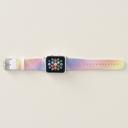 色あせたレインボーウォッシュ Apple Watchバンド Zazzle Co Jp