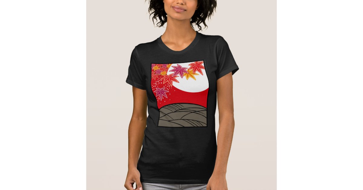 花札 坊主 八月 紅葉 Tシャツ Zazzle Co Jp