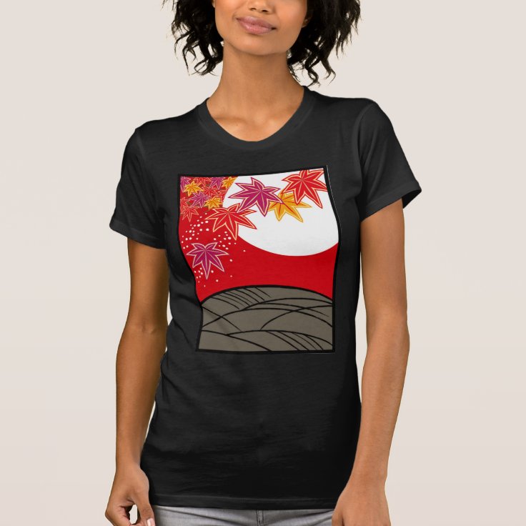 花札 坊主 八月 紅葉 Tシャツ Zazzle Co Jp