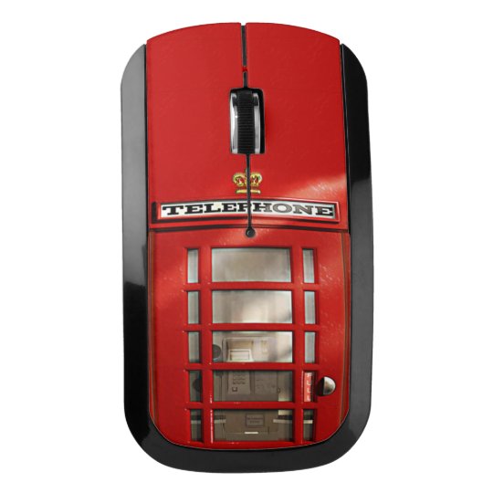 英国おもしろい赤電話ブース ワイヤレスマウス Zazzle Co Jp