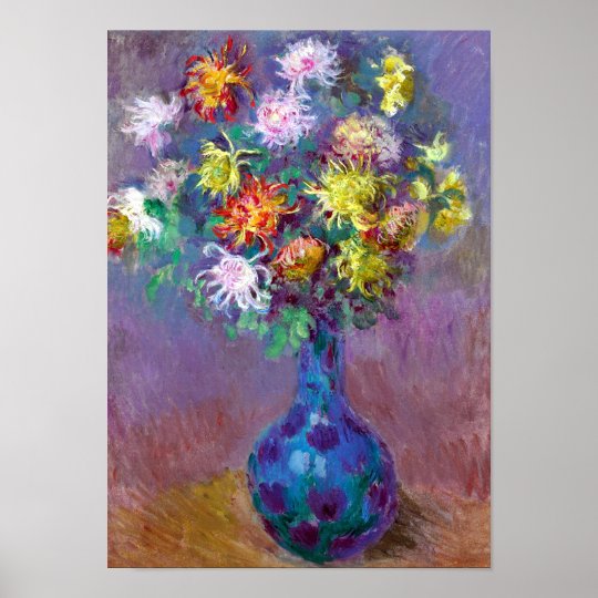 菊の花のつぼ クロード モネの芸術 ポスター Zazzle Co Jp