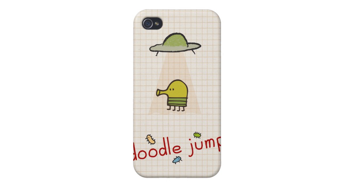 落書きのジャンプufo Iphoneケース Zazzle Co Jp