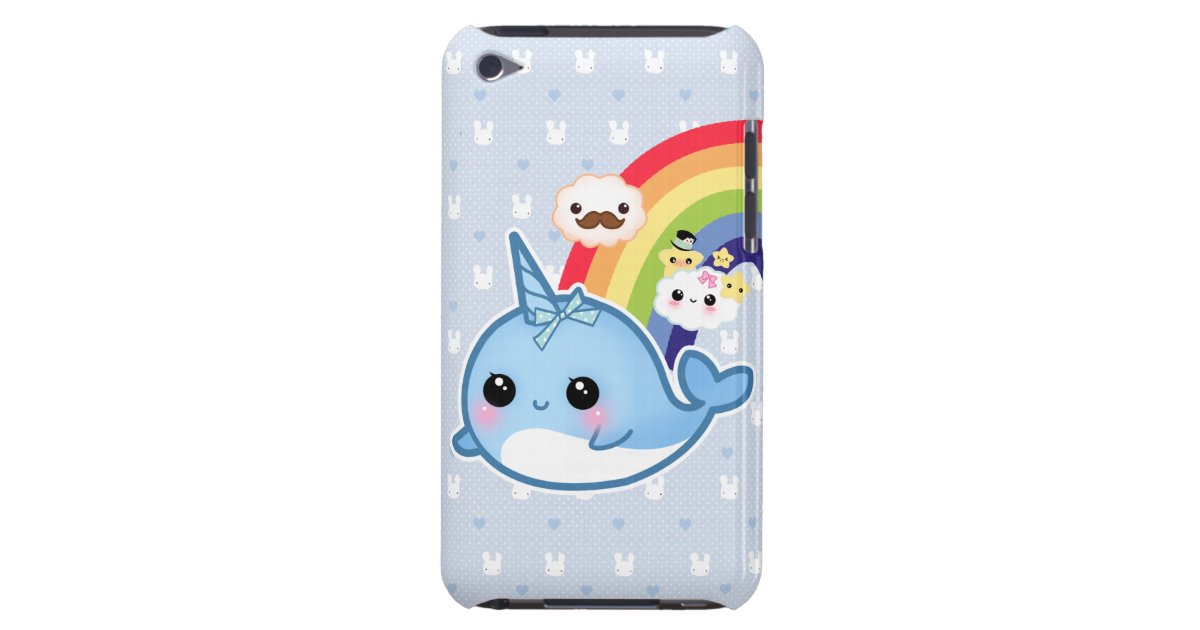 虹およびかわいいとnarwhalかわいいベビーは曇ります Case Mate Ipod Touch ケース Zazzle Co Jp