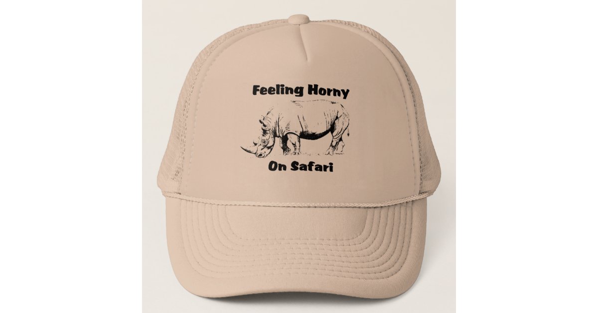 角質のサイのサファリの帽子 キャップ Zazzle Co Jp