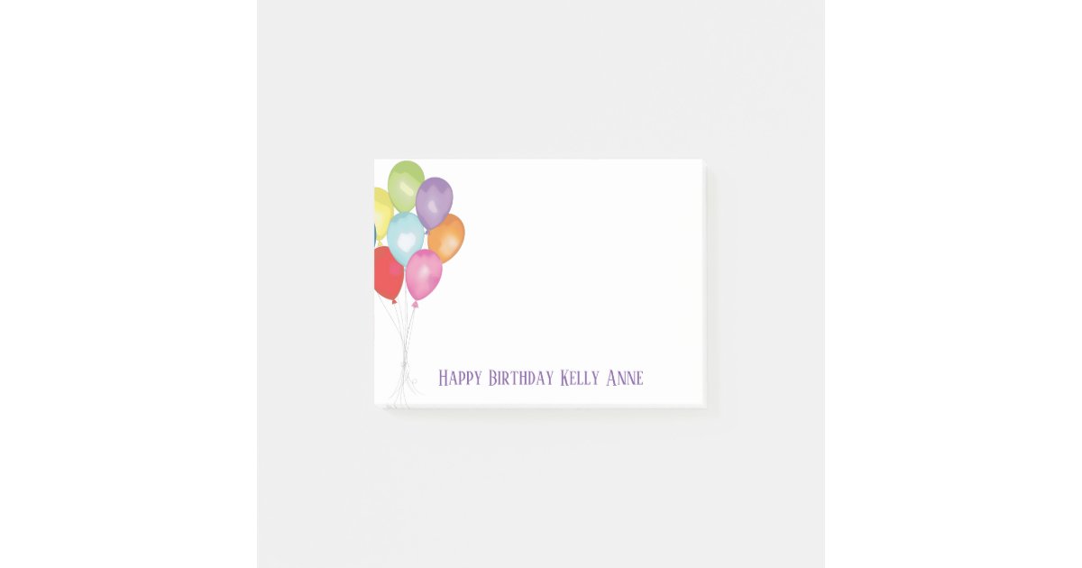 誕生日は編集可能ポスト イットを風船のようにふくらませます ポストイット Zazzle Co Jp 誕生日は編集可能ポスト イットを風船のようにふくらませます ポストイット Zazzle Co Jp