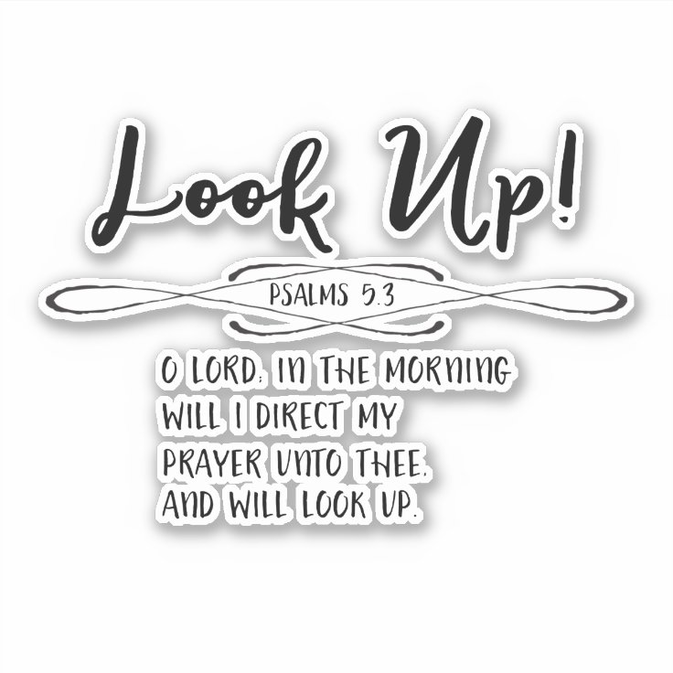 賛美歌の朝の祈りの聖書の詩 シール Zazzle Co Jp