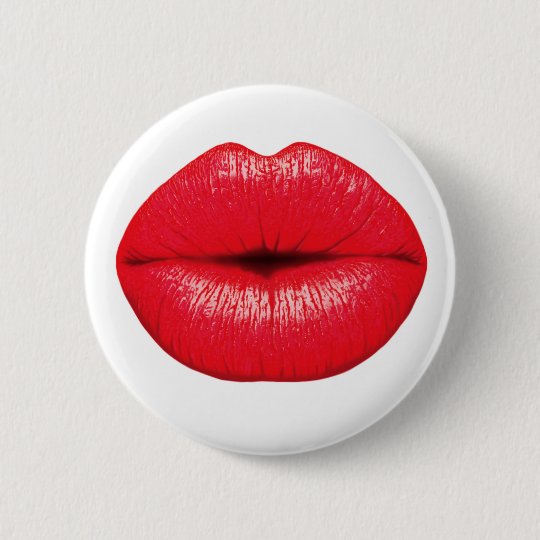 赤い口紅 マリリンモンロースタイル 缶バッジ Zazzle Co Jp