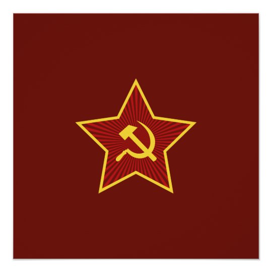 赤い星のソ連国旗ポスター ポスター Zazzle Co Jp 赤い星のソ連国旗ポスター ポスター Zazzle Co Jp