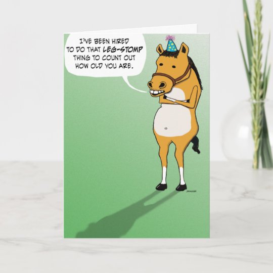 踏おもしろい込馬誕生日 カード Zazzle Co Jp 踏おもしろい込馬誕生日 カード Zazzle Co Jp