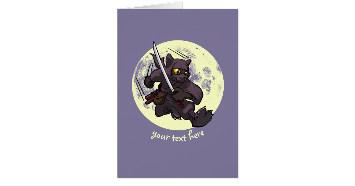 蹴りの漫画を飛ばす黒猫の忍者のkatanaの剣 Zazzle Co Jp 蹴りの漫画を飛ばす黒猫の忍者のkatanaの剣 Zazzle Co Jp