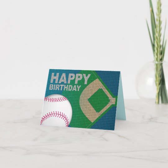 野球のハッピーバースデーカード カード Zazzle Co Jp