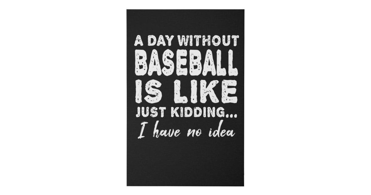 野球選手のピッチャーことわざ贈呈 フェイクキャンバスプリント Zazzle Co Jp