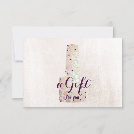 金ゴールドの円のネイルサロンのネイルアーチストのギフト券 Zazzle Co Jp
