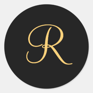 イニシャル Rシール Zazzle Co Jp