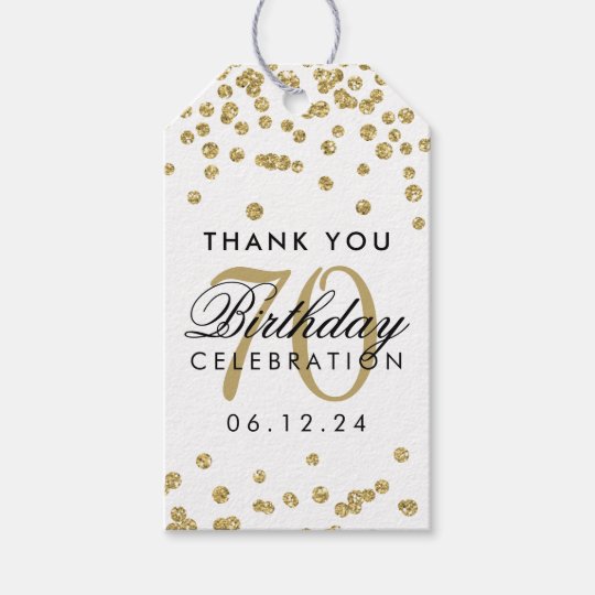 金ゴールド70th誕生日ありがとうグリッター紙吹雪 ギフトタグ Zazzle Co Jp 金ゴールド70th誕生日ありがとうグリッター紙吹雪 ギフトタグ Zazzle Co Jp