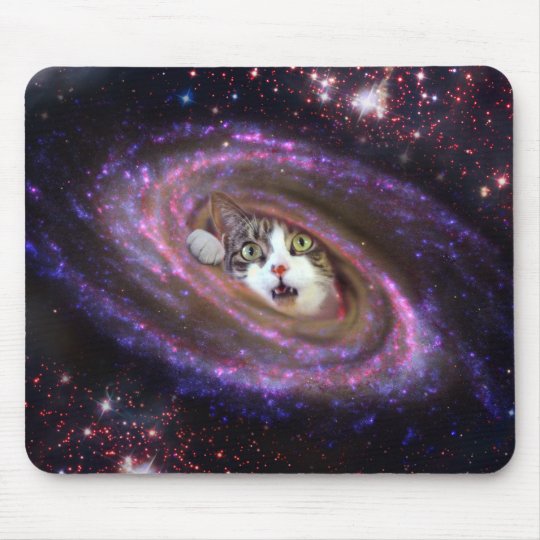 銀河系の宇宙猫lolのマウスパッド 横の マウスパッド Zazzle Co Jp