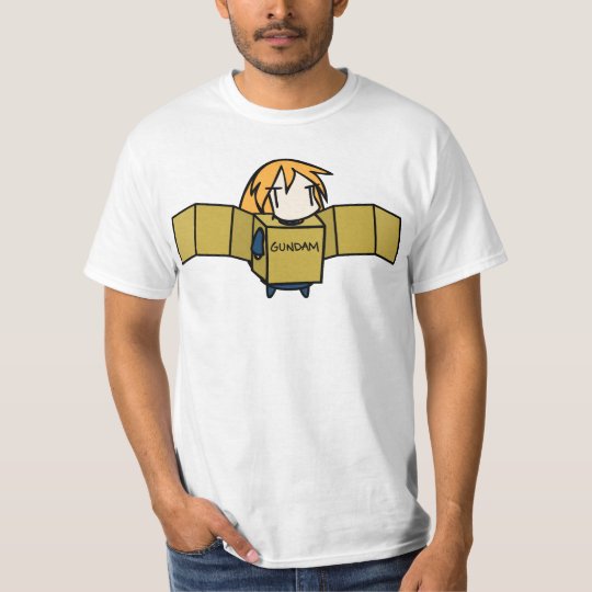 長い髪の文字枠gundam Tシャツ Zazzle Co Jp