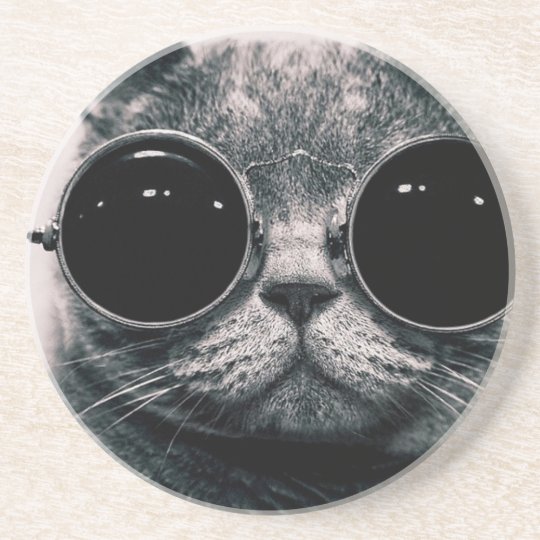 陰とのクールな猫かっこいいkat コースター Zazzle Co Jp