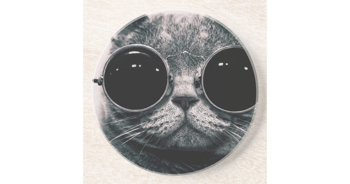 陰とのクールな猫かっこいいkat コースター Zazzle Co Jp