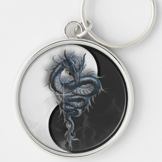 陰陽の中国のなドラゴンの大きいキーホルダー キーホルダー Zazzle Co Jp