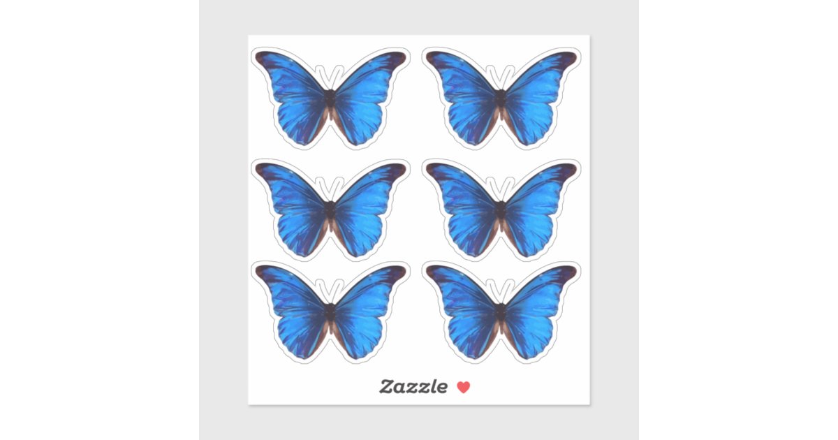 青いモルフォ蝶 カカスタムットビニル シール Zazzle Co Jp 青いモルフォ蝶 カカスタムットビニル シール Zazzle Co Jp