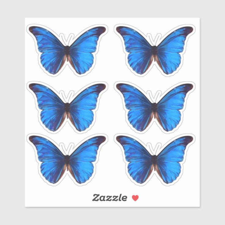 青いモルフォ蝶 カカスタムットビニル シール Zazzle Co Jp 青いモルフォ蝶 カカスタムットビニル シール Zazzle Co Jp