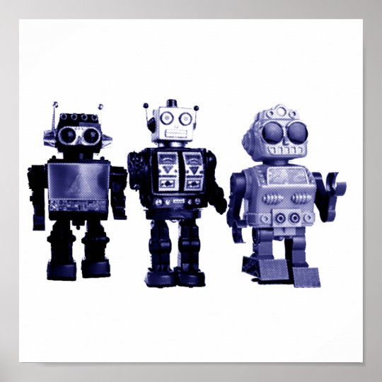 青いロボットポスター ポスター Zazzle Co Jp 青いロボットポスター ポスター Zazzle Co Jp