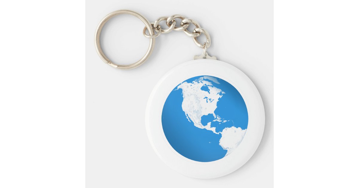 青い惑星の地球 キーホルダー Zazzle Co Jp