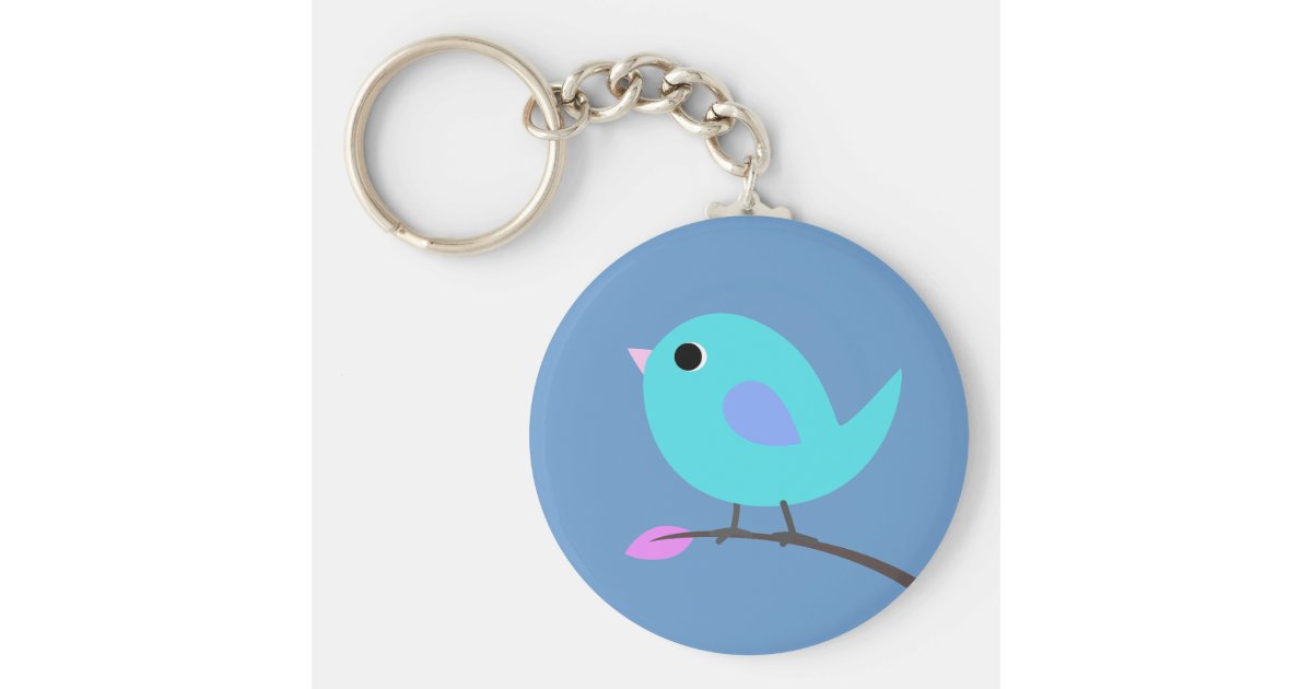 青い鳥のキーホルダー キーホルダー Zazzle Co Jp