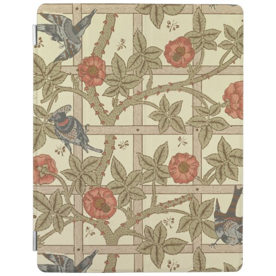 青およびオレンジ格子垣の壁紙のデザイン1864年 Ipadスマートカバー Zazzle Co Jp