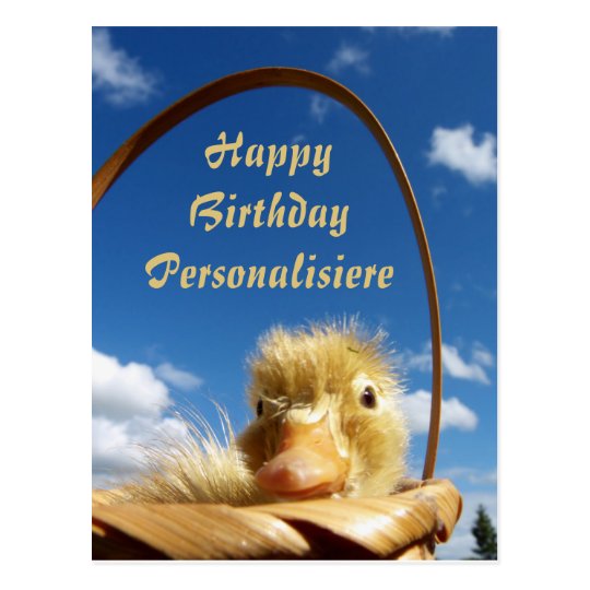 青空の小さなアヒル テンプレート ポストカード Zazzle Co Jp