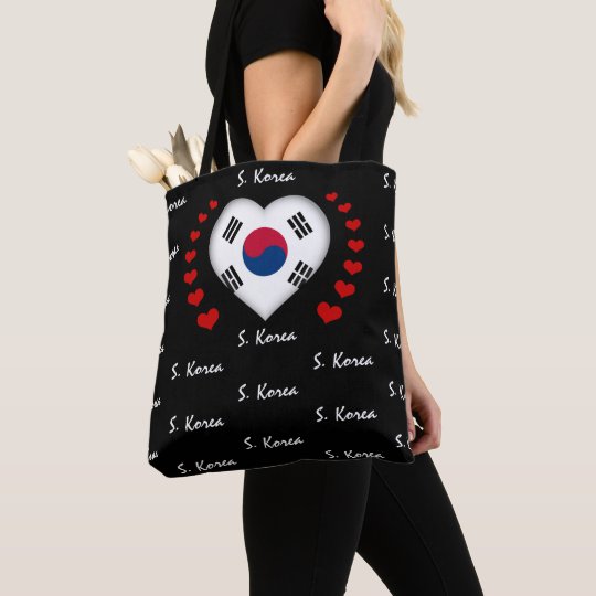 韓国国旗 ハート韓国国旗ファッション Sport トートバッグ Zazzle Co Jp