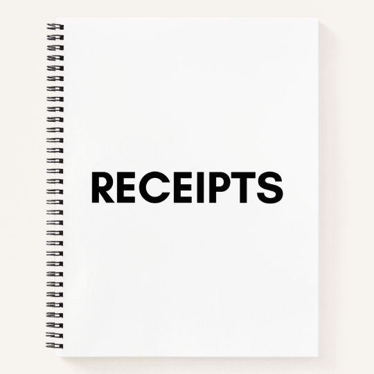領収書 ノートブック Zazzle Co Jp