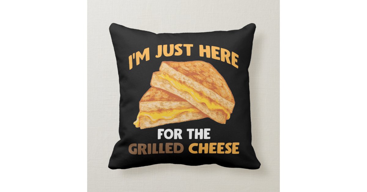 食べ物愛おもしろい好者グルメグリルチーズサンドイッチ クッション Zazzle Co Jp